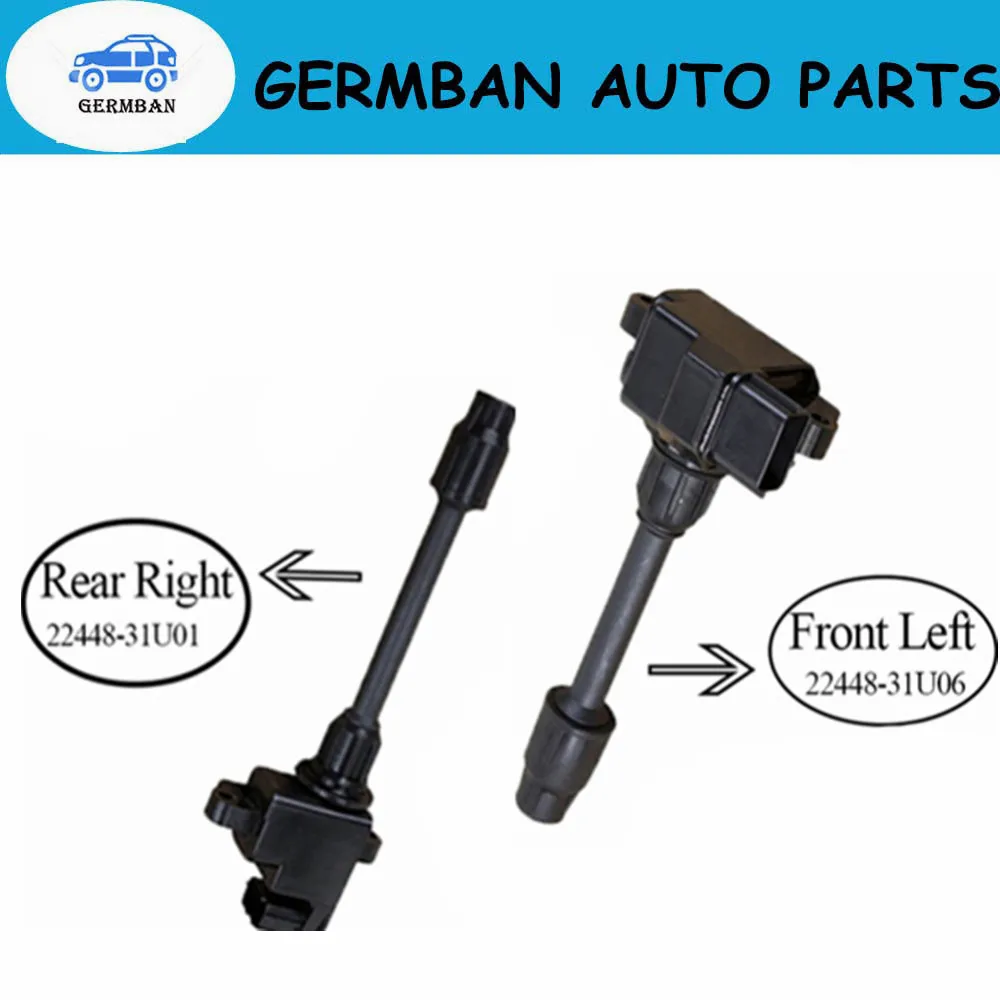 

Newly 2pcs Ignition CoilS 22448-31U11+22448-31U06 For 1994-1999 VQ30DE Nissan Maxima Infiniti VQ30DE VQ20DE 22448-31U01