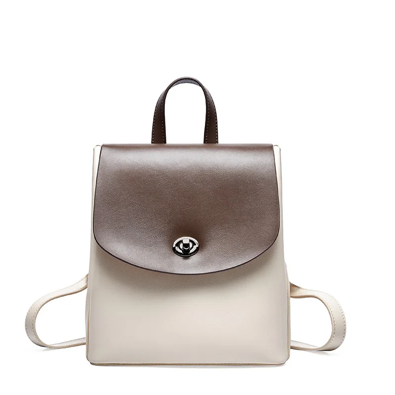Girls Smart Backpack Preppy Style School Backpacks Genuine Leather Mini Women Backpack Ladies Kawaii Travel Bags Daypack mochila