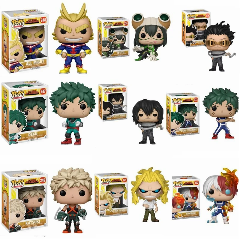 Funko Pop аниме мой герой Академия персонаж Deku & Katsuki All Might TODOROKI Tsuyu милые виниловые
