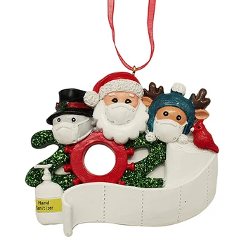 

2020 Quarantine Family Christmas Ornaments - Xmas Tree Hanging Home Decorations Holiday Decor Gift