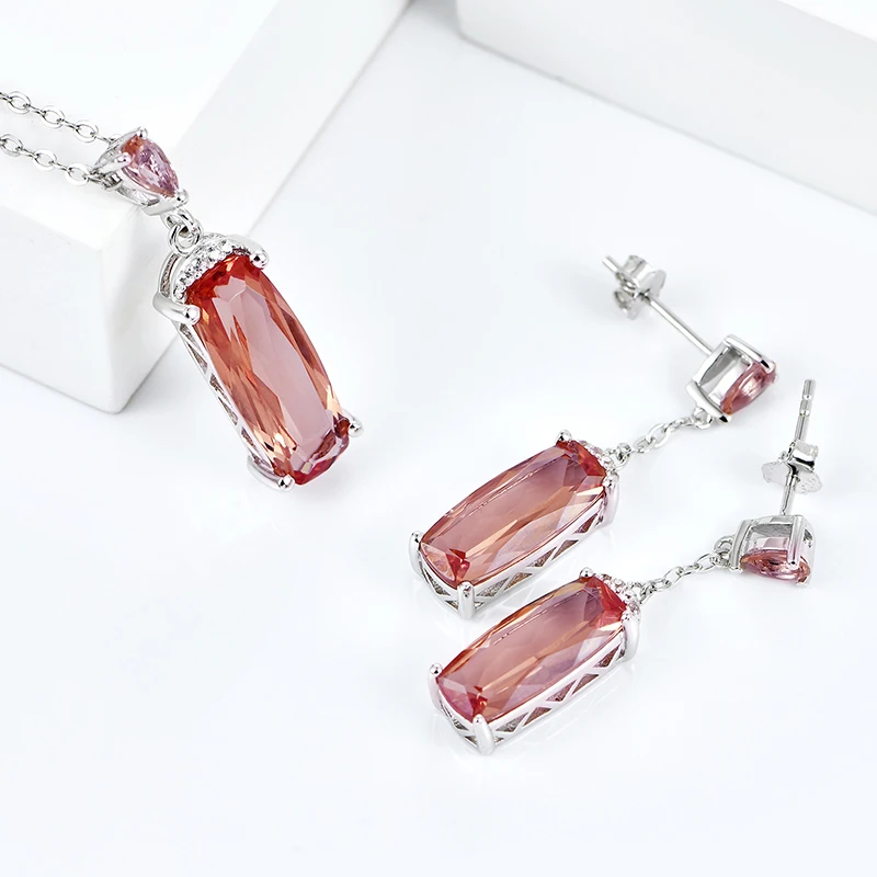 Zultanite изменение цвета Solid Silver Jewelry Set for Women Wedding Engagement Jewelry 10 Carats Created Diaspore Top Quality