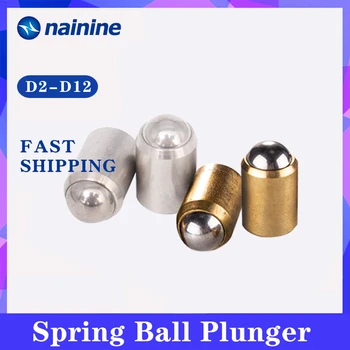 

D2 D3 D4 D5 D6 D8 D10 D12 304 Stainless Steel and Brass Accuracy Positioning Beads Screw Smooth Spring Ball Plunger B083
