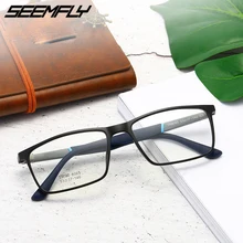 Seemfly TR90 очки оправа ультралегкие мужские и женские Fexible оптические очки Квадратные оправы очков для близорукости винтажные очки