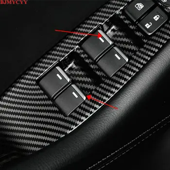 

BJMYCYY for mazda 6 Atenza mazda 3 Axela CX4 CX5 CX3 ABS 7PCS/SET Car window lift buttons decorate sequins car styling