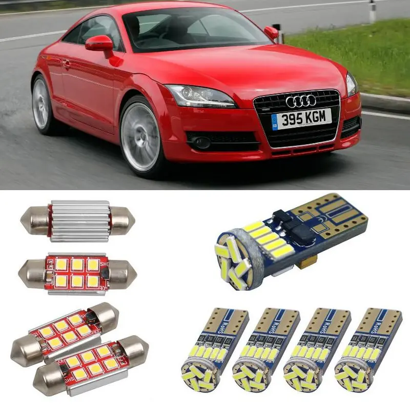 Внутренние светодиодные Автомобильные фары для audi TT 8j3 coupe купольные лампы чтения