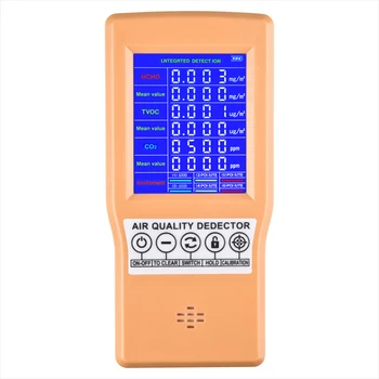 

CO2 Meters TVOC HCHO AQI Carbon Dioxide Detector Gas Analyzer Protable Air Quality Tester