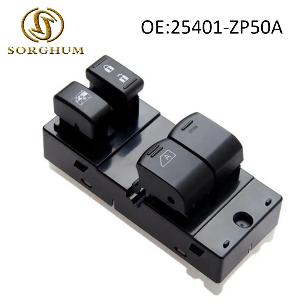 25401 ZP50A Power Window Master Control Switch For Nissan Frontier 2007
