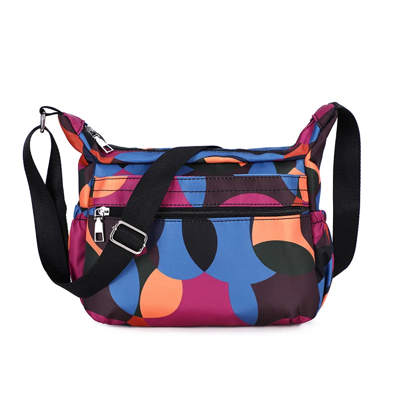 

Light One-Shoulder Mommy Printed Bag Waterproof Nylon Bag Simple Versatile Oblique Bag Women's