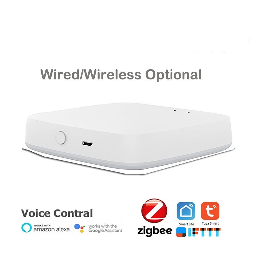 

Tuya ZigBee Smart Gateway Hub wifi Smart Home Bridge Wireless Remote Control Works with Amazon Alexa Google Smart Home Security