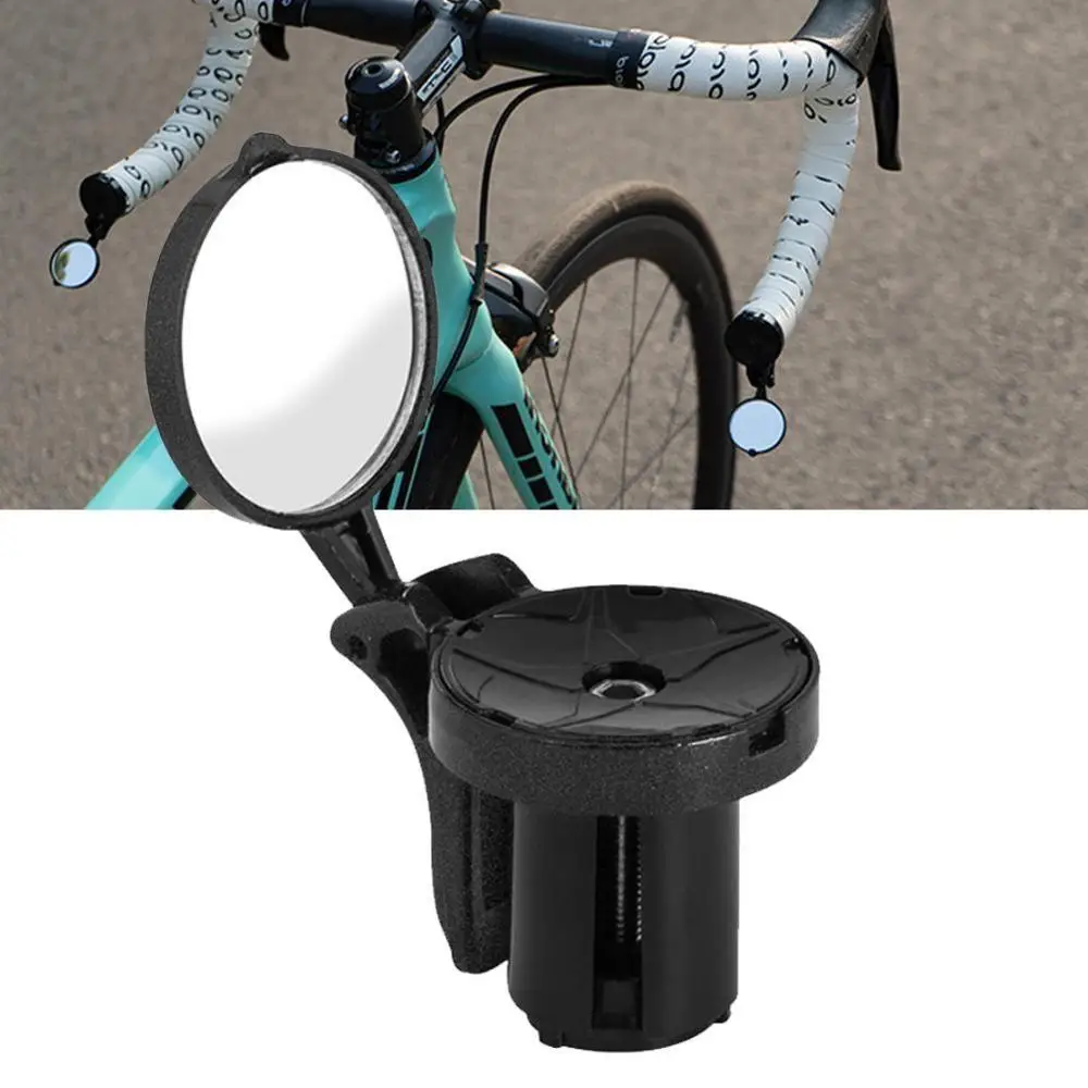 Fiets Spiegel Mini Achteruitkijkspiegel voor Racefiets Onbreekbaar Draaibaar Achteruitkijkspiegel Veiligheid Side Stuur Spiegel