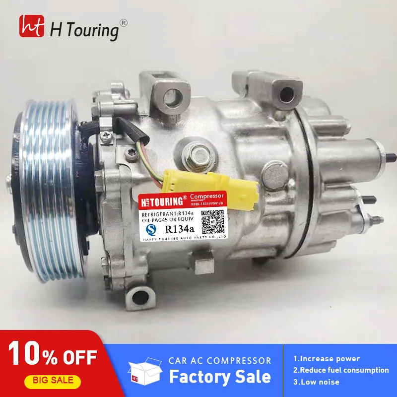 Компрессор переменного тока SD7V16 для Citroen Jumpy III C8 PEUGEOT 807 EXPERT 6453YX 9686061980 6453YW 813322 32826G |