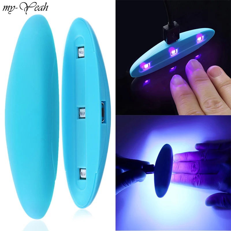 

3W Portable Nail Art USB Mini Dryer Nail Gel Polish Dryer Light LED Curing Lamp PC & ABS UV Lamp Machine Manicure Tool