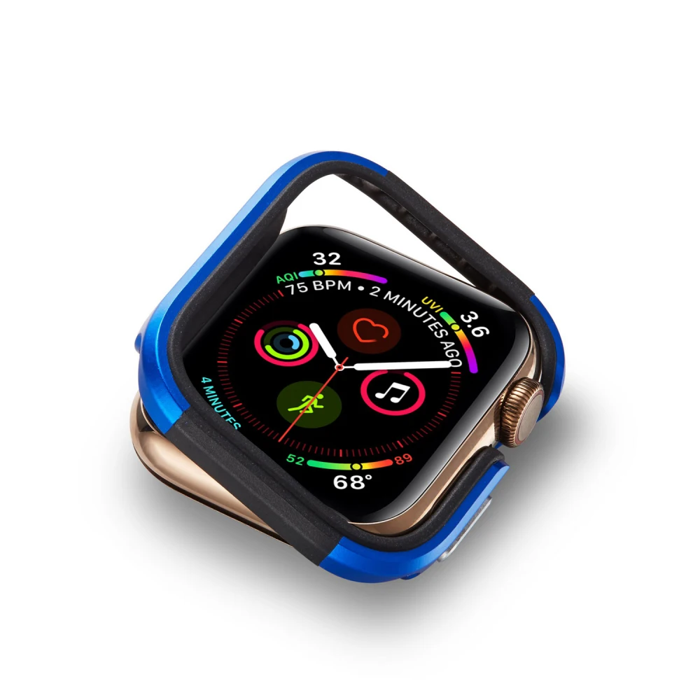 Чехол из ТПУ+ металлического алюминиевого сплава для Apple Watch 5, 4, 40 мм, 44 мм, полная защитная оболочка для iWatch 4, 5, 40, 44 мм, рамка, бампер