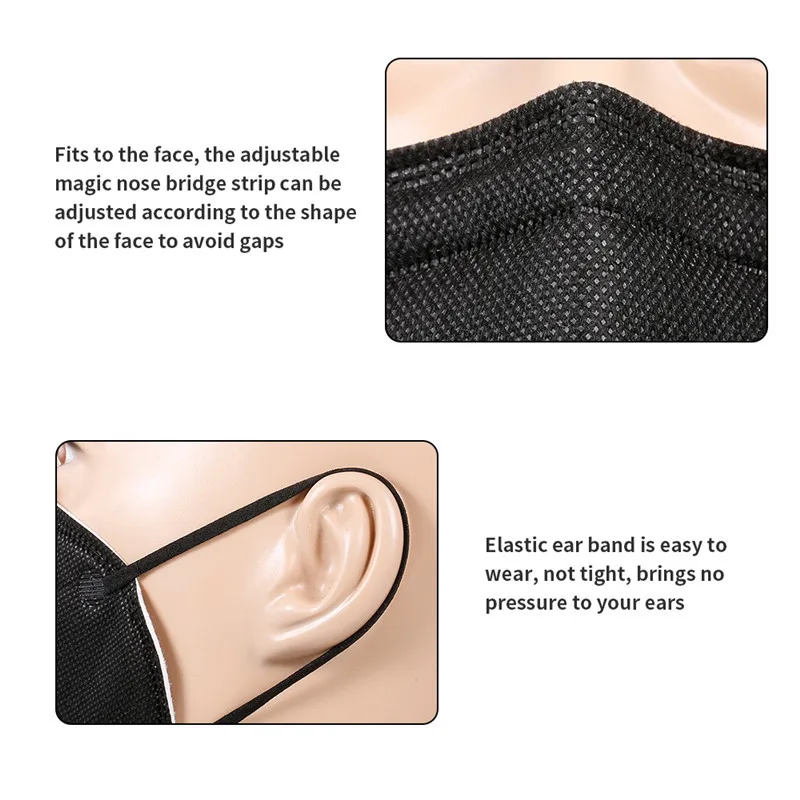 Black-KN95-Mascarillas-95-Filtration-5-lay-Soft-Breathable-fast-delivery-Non-woven-air-pollution-carbon