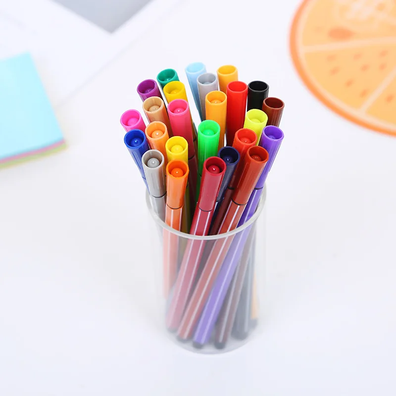 

12 Colors Watercolor Pen Set Children's Printing Art Set Primary Students Drawing Set School Supplies Kids Graffiti Stationery