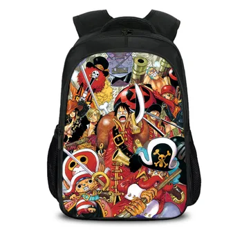 

New Age ONE PIECE Backpack Cartoon Shoulder Bag Nylon School Bags Gift Big capacity bon voyage Casual Mochila escolar