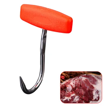 

Tool Storage Hunter Clasp Heavy Duty Industry Butcher Sturdy Boning Hook BBQ Meat Hanger Stainless Steel Kitchen