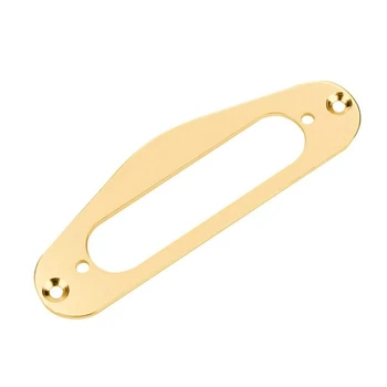 

2 Pcs Guitar Pickup Frame Mounting Ring Single Coil Metal Flat Humbucker Pickup Ring for TL Style Electric Guitars(Gold)