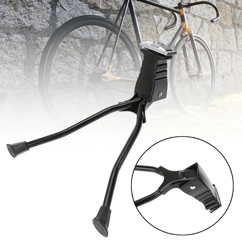 

Double Leg Bike Kickstand Foldable Adjustable Center Mount Mount Bicycle Stand Fits 24" and Above for Bicycle Road Bike