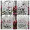 4Pcs/Lot A4 Floral French Words DIY Layering Stencils Painting Scrapbook Coloring Embossing Album Decorative Paper Card Template ► Photo 1/5
