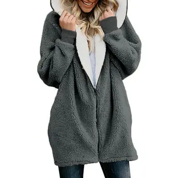 

Women Warm Winter Coat Women Jacket Long Hooded Neck Casual Zipper Ladies Coats Woman Clothing Outwear Wholesale W3