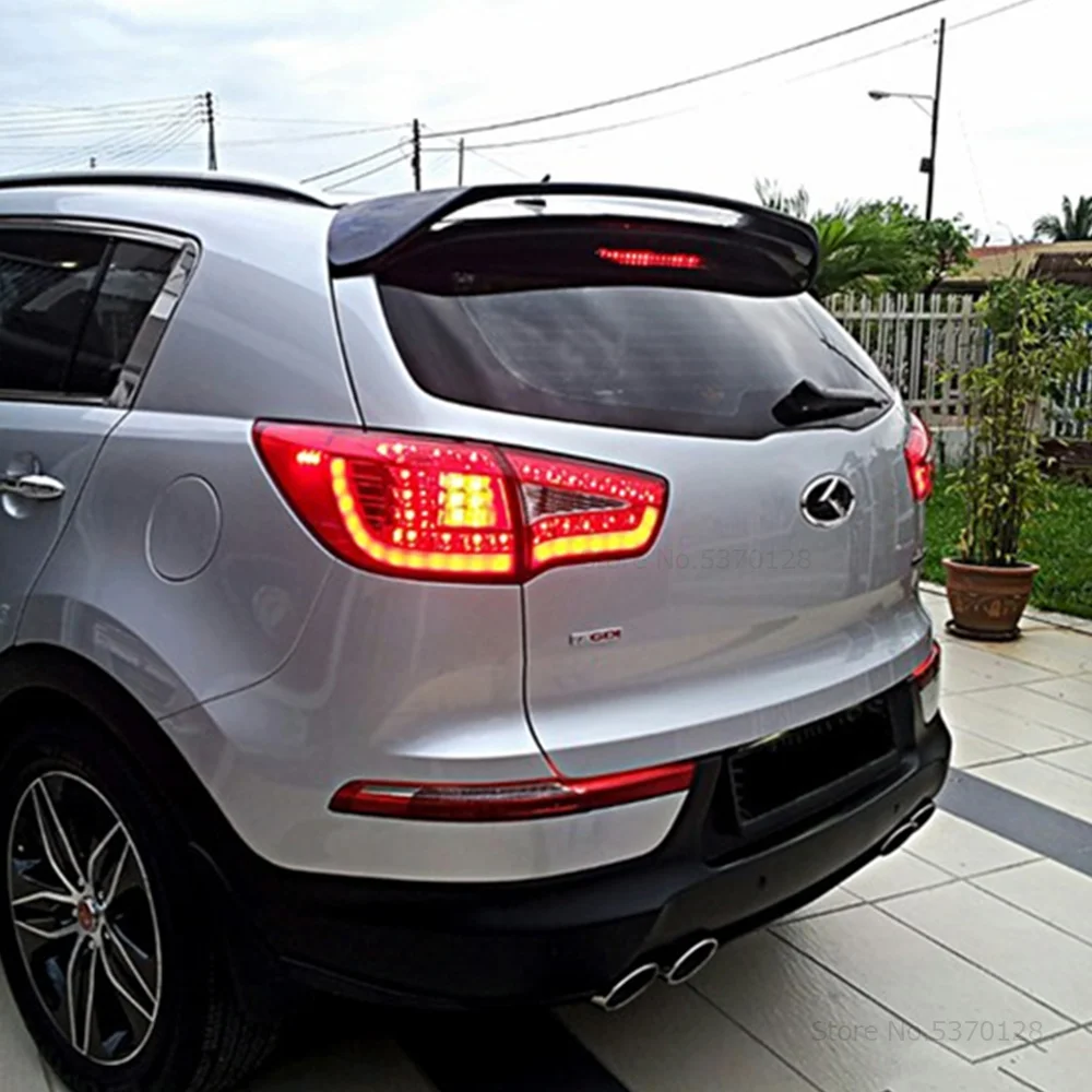 AITWATT подходит для Kia Sportage R 2011 до Черный спойлер высокого качества АБС пластик задний багажник крыло спойлер автомобильные аксессуары
