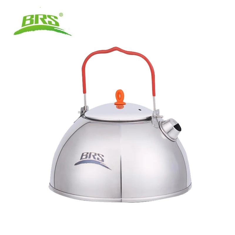 BRS 0,6/1.1L Открытый походный рыболовный чайник из нержавеющей стали, чайник, кофейник, походный чайник для пикника, чайник с чайным фильтром