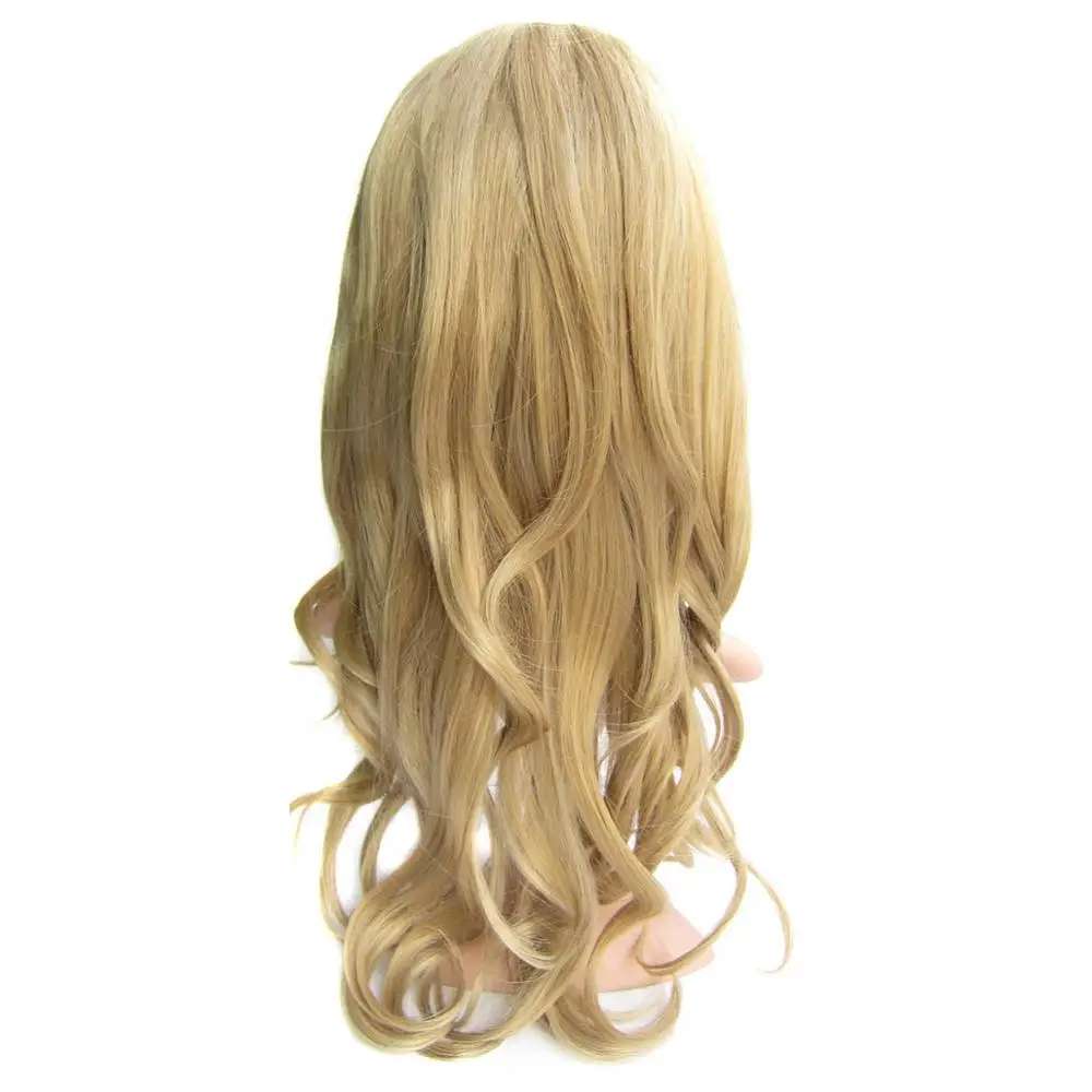

Delice Women's Long Wavy Wig Three Combs Inside Synthetic Ombre Cosplay Wigs