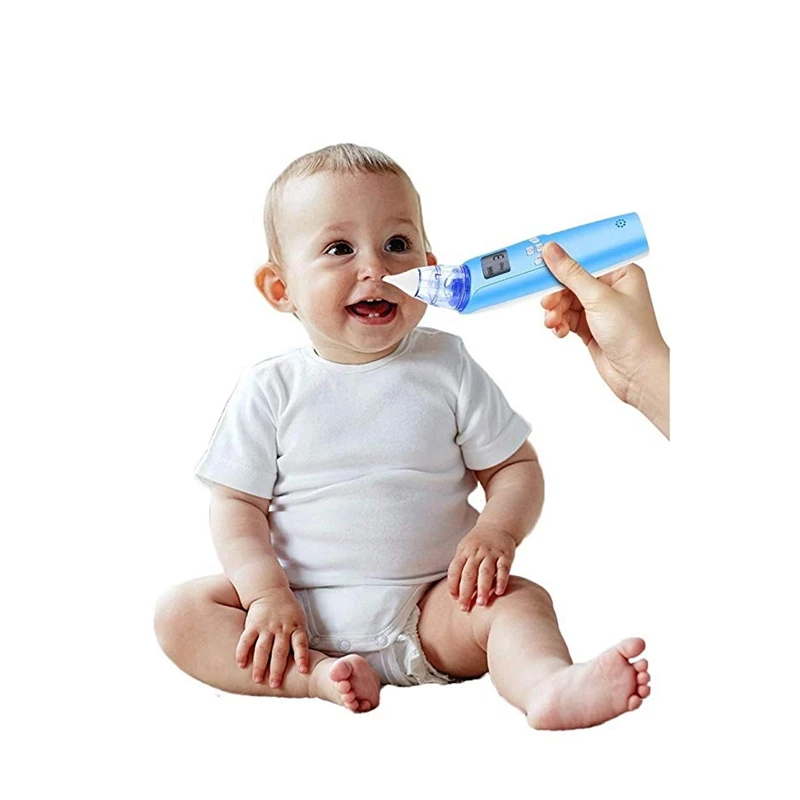 

Electric Baby Nasal Suction Device - Battery Operated Nose Cleaner and Nose Suction Cup - Adjustable Settings and Reusable Tips