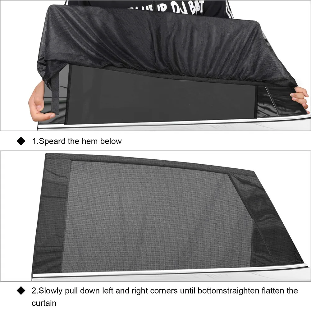 4 шт. автомобильные солнцезащитные козырьки защита от УФ лучей дышащая сетчатая