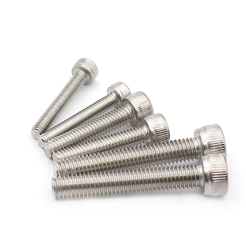 

5pcs M3 M4 M5 Hexagon socket head screw 304 stainless steel bolt cylindrical head screws knurled cup for 3d printer parts