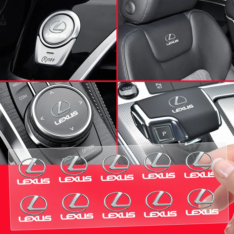 Логотип автомобиля наклейка на панель центральной консоли для LEXUS CT200h F Sport ES LS IS GS