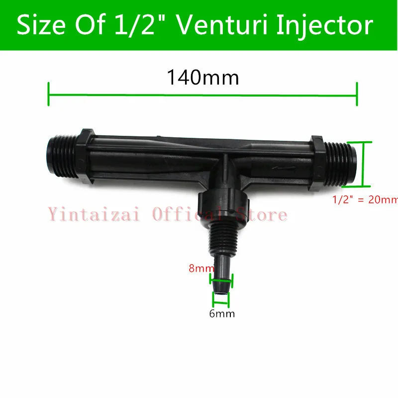 1/" до 2" Орошение сада Вентури удобрения инжектор воды трубка комплект Полива Оборудование фертигации Патио газон
