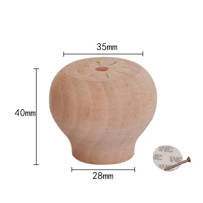 Solid Wood Furniture Heighten Legs Sofa Stool Increased Pad Bed TV Cabinet Coffee Table Round Heighten Feet Furniture Parts A2