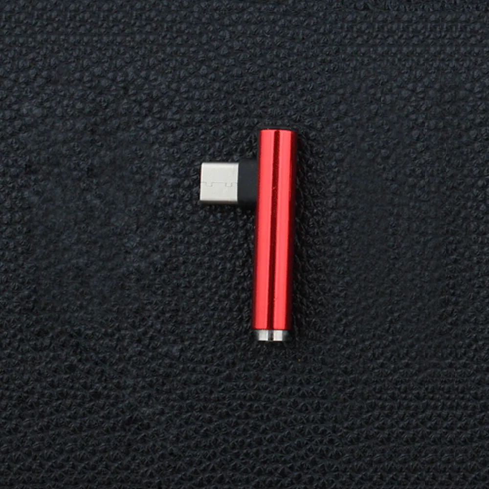 Разъем 3,5 мм адаптер usb type c конвертер для наушников usb type-C аудио адаптер для huawei P30 honor 20 Xiaomi note8 портативная гарнитура - Color: Red