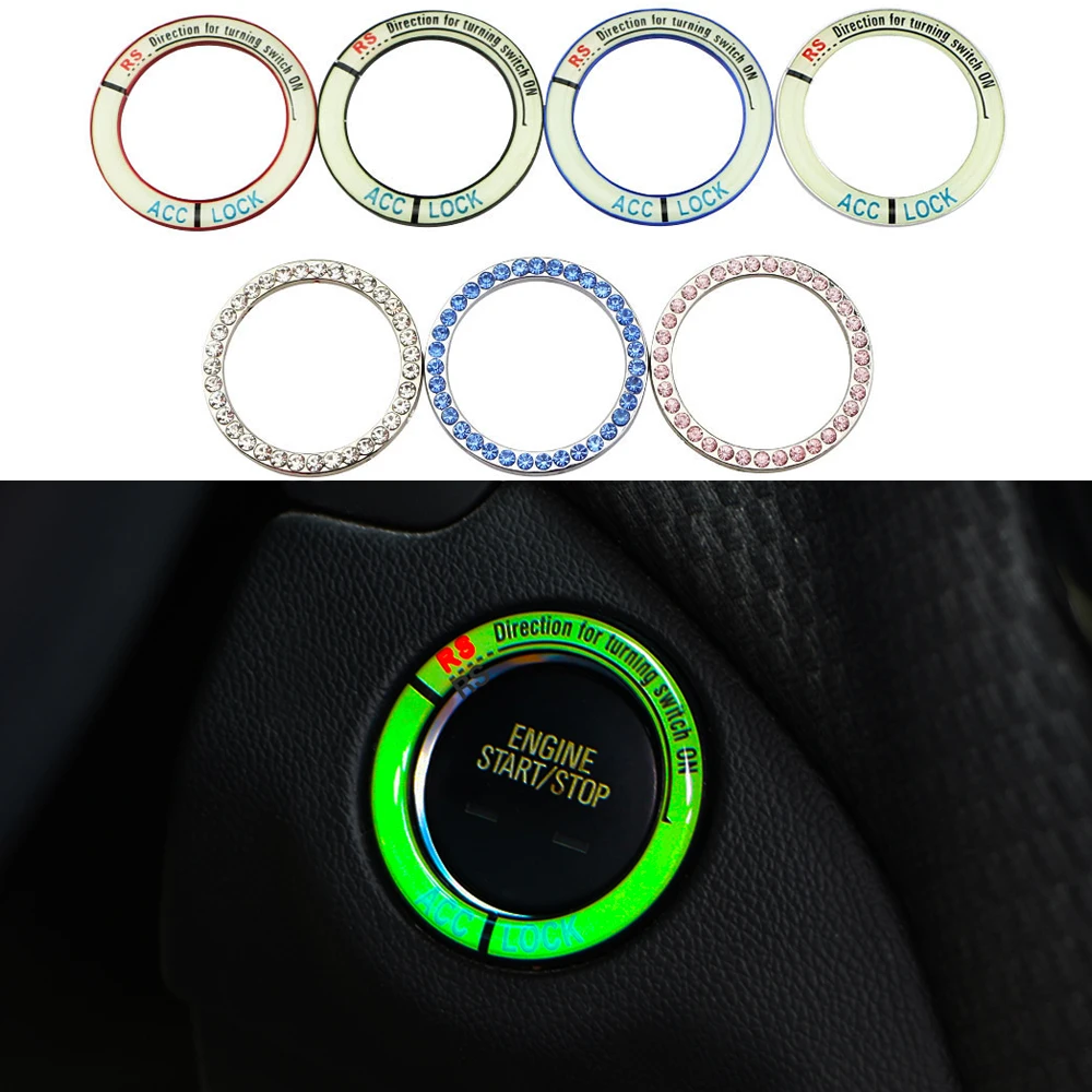 

Zlord Car Engine Start Stop Ignition Key Ring for Mercedes Benz W203 W210 W211 W204 C E S CLS CLK CLA SLK A200 A180 A260 parts
