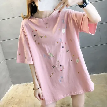 

Tshirt Sweety New Pink Chic Summer Fashion Female Summer Girls Streetwear Beautiful Summer Japan Sweatshirt Tops