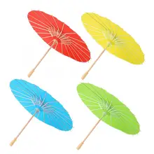 Зонты белый пустой бумажный зонтик Декор реквизит для детей DIY Ручная роспись ветрозащитные дождевые инструменты