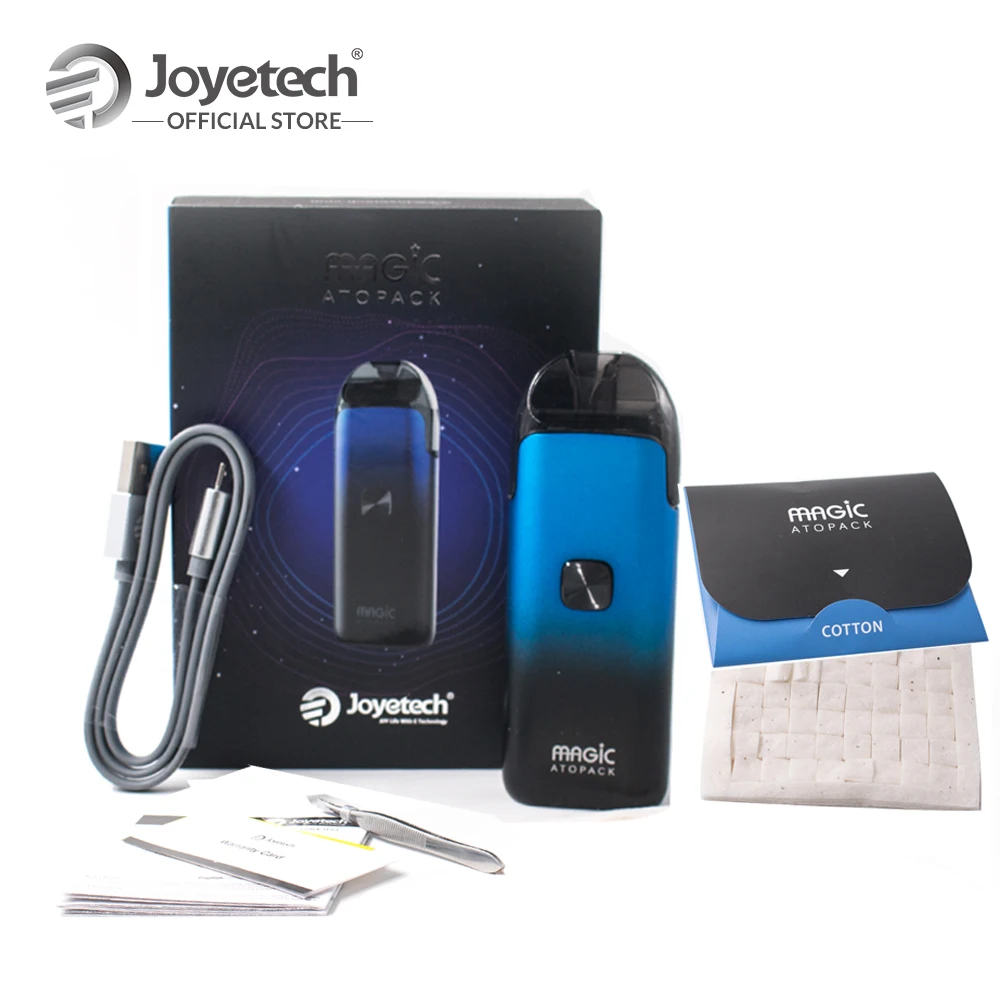 

FR/US Original Joyetech Atopack Magic Pod System Kit Coil-less 0.6ohm NCFilm Heater Built in 1300mAh E-Cig