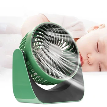 

USB Desktop Mini Fan Cooler Air Conditioning Desktop Fan 3 Wind Speed Desk Fan Charging By PC Laptop Computer