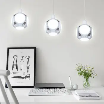 

E27 LED UFO Bulb Lamp Deformable 40W Durable Long Life Overload Protection Football Shaped Home Bar Hall Ceiling Light
