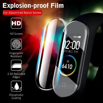 

5PCS Xiomi MiBand 4 Screen Protector Soft Film For Xiaomi Mi Band 4 3 2 Smart Bracelet Accessories Full Screen Permeability Film