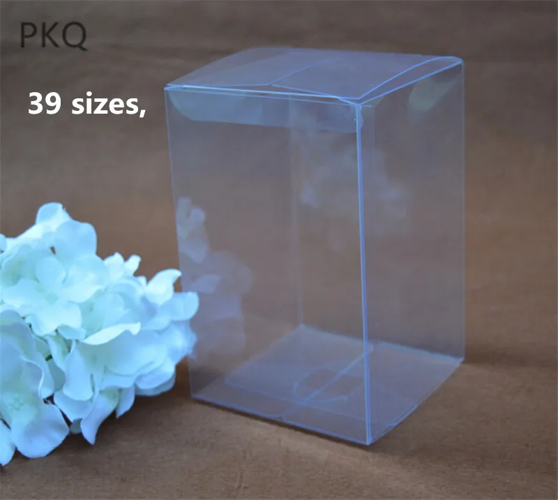

39 sizes,Clear Plastic Packaging Boxes Transparent Chocolate Boxes Wedding Favor Party Event Decoration caja de dulces,50pcs