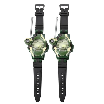 

1 Pair Toy Walkie Talkies Watches Walkie Talkie 7 in 1 Children Watch Radio Outdoor Interphone Toy Gift For Chirlden 2 Pcs New