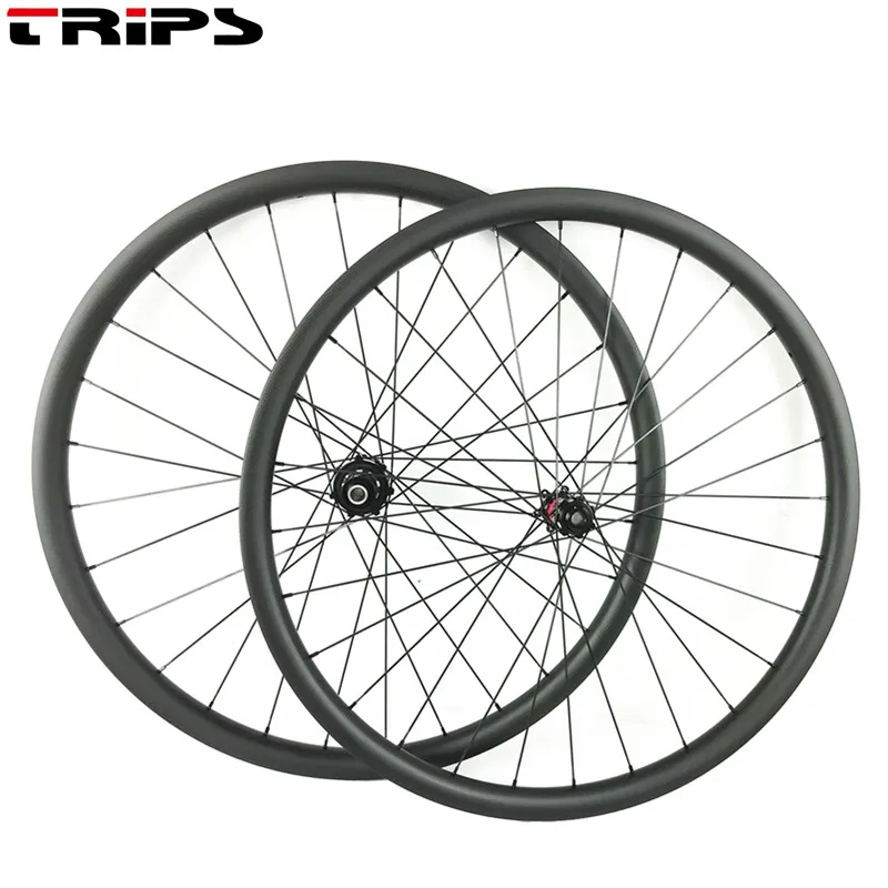 29er 32 мм ширина XC hookless MTB Углеродные велосипедные колеса 6 pawls Дисковая тормозная кассета для горного велосипеда углеродное волокно колесная