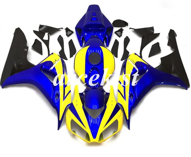 

Injection Mold New ABS Motorcycle Fairings kit Fit for CBR1000RR 06 07 CBR 1000RR CBR1000 2006 2007 body set Yellow blue