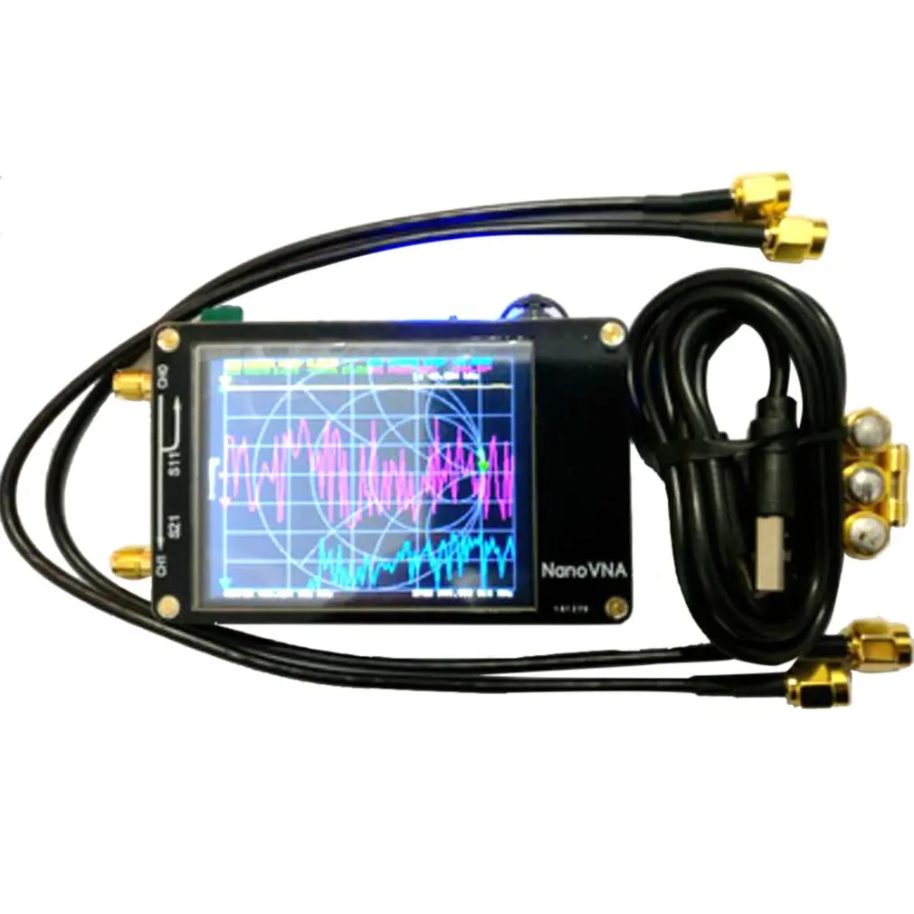 

2.8 Inch TFT Screen HF VHF UHF UV Vector Network Analyzer 50KHz ~ 300MHz Antenna Analyzer With Built-in Battery
