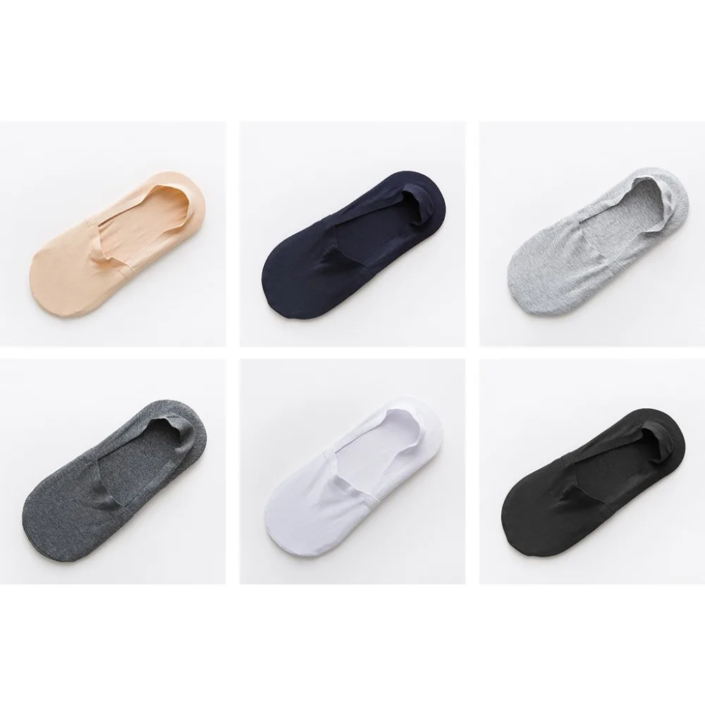  10 Pairs Fashion Man Antiskid Invisible Low Cut Socks Anti-slip Toe Ankle Sock (5)