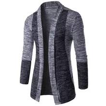Sfit мужской лоскутный свитер модный узор дизайн корейский стиль длинный рукав мужской узкий мужской кардиган Fit Повседневный свитер