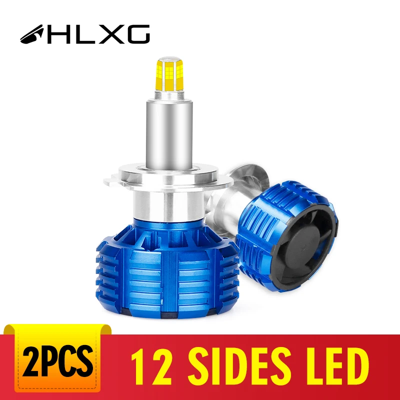 12 Сторон H4 H7 светодиодный H1 H11 H8 9005 9006 фары комплект 150000LM 35 Вт белый 12V 6000 К